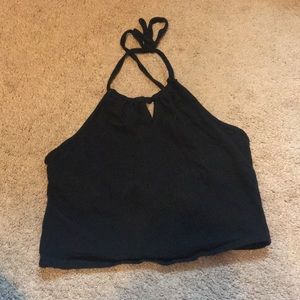 Cute black halter top